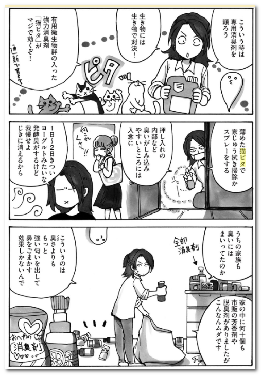 猫ピタを取り上げていた漫画